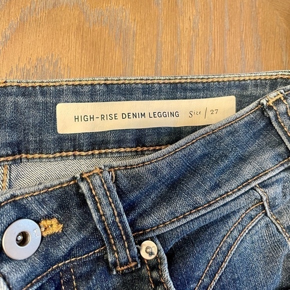 ANTHROPOLOGIE Pilcro And The Letterpress High Rise Denim Leggings - Picture 7 of 13